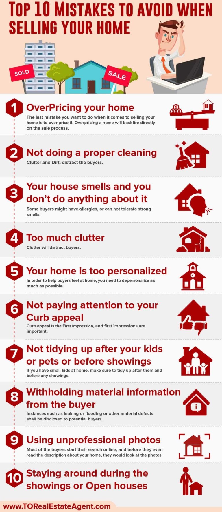 Mistakes To Avoid When Selling Your Home (Top 10)